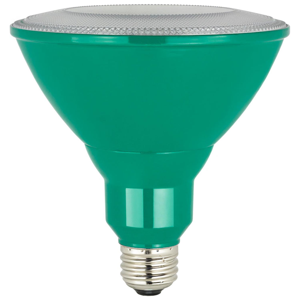 Sunlite 80552-SU LED Green PAR38 Colored Reflector 8w Light Bulb