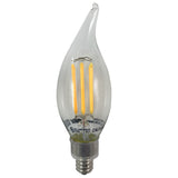Sunlite Antique Filament LED 6 Watt 2700K E12 Base bulb - 60w Equivalent