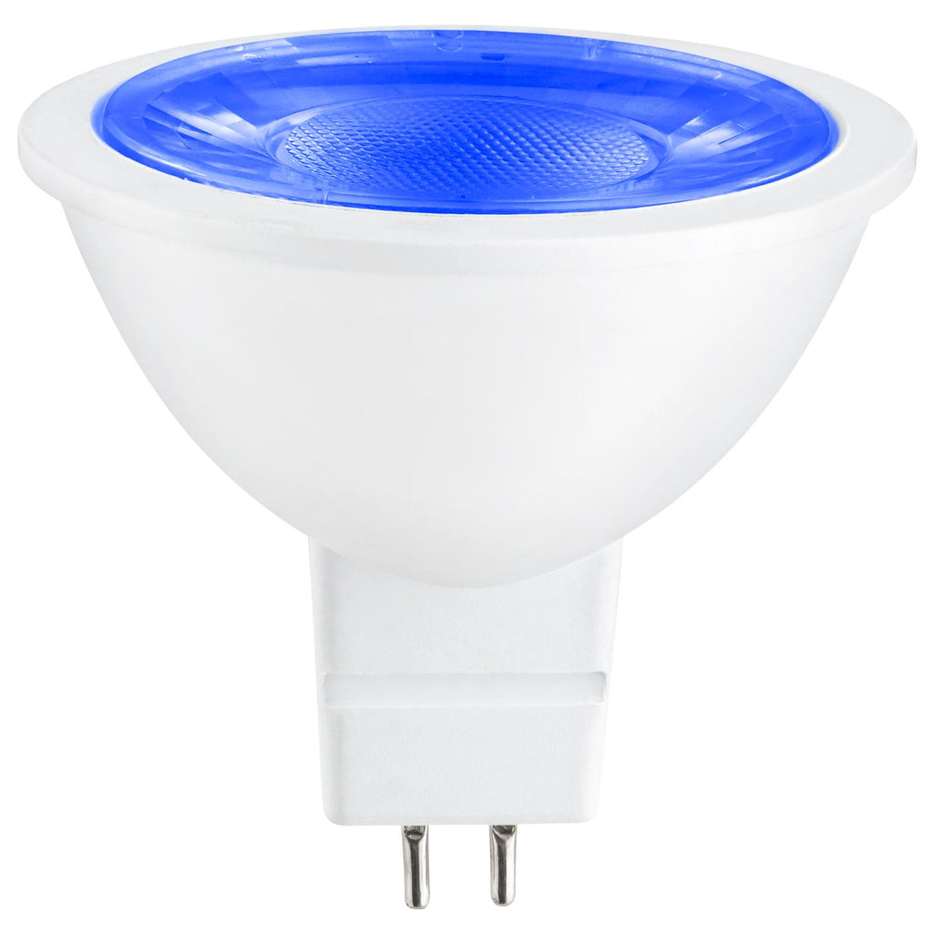 SUNLITE 3w 12v LED MR16 GU5.3 25-Watt Equivalent Blue Light Bulb
