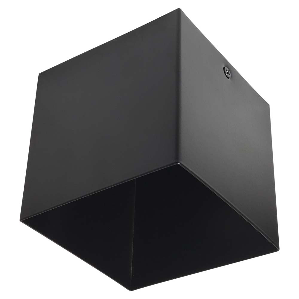 Sunlite 4-in  GU10 Base Black Finish LED Modern Cube Ceiling Downlight Fixtures