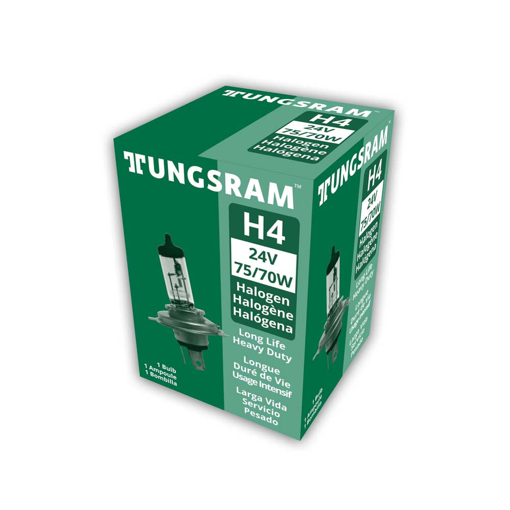 Tungsram H4 24V HDLL UNIT Long Life 24V head lamps Automotive Bulb