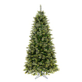 Vickerman Green 7.5' x 46" Cashmere Slim Tree 1320 Tips Christmas Tree