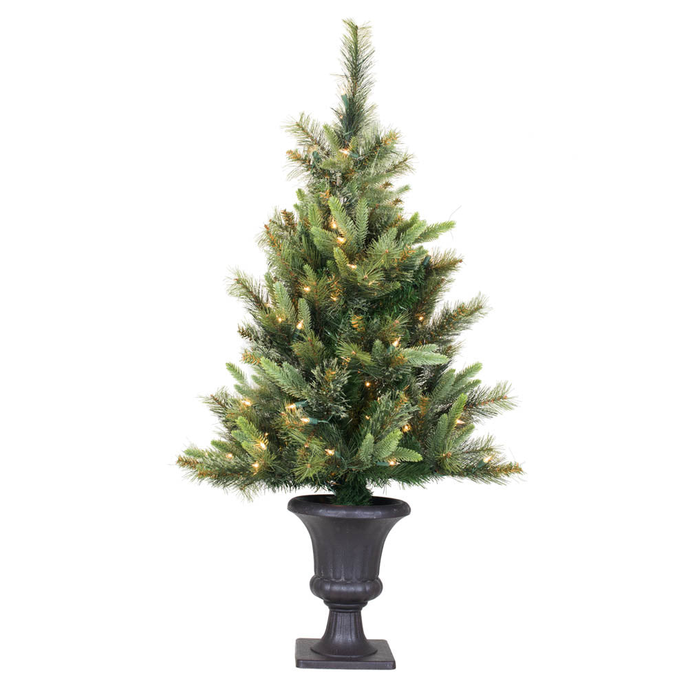 Vickerman 3.5Ft. Green 218 Tips Christmas Tree 100 Multi-color Italian LED