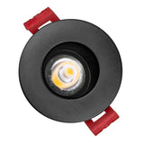 NICOR 2-inch LED Gimbal Recessed Downlight in Black, 3000K_4