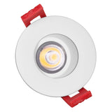 NICOR 2-inch LED Gimbal Recessed Downlight in White, 3000K_4
