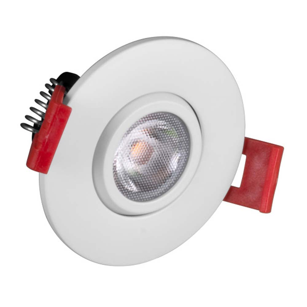 NICOR 2-inch LED Gimbal Recessed Downlight in White, 5000K