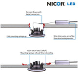 NICOR 3-inch LED Gimbal Recessed Downlight in Nickel, 2700K_1