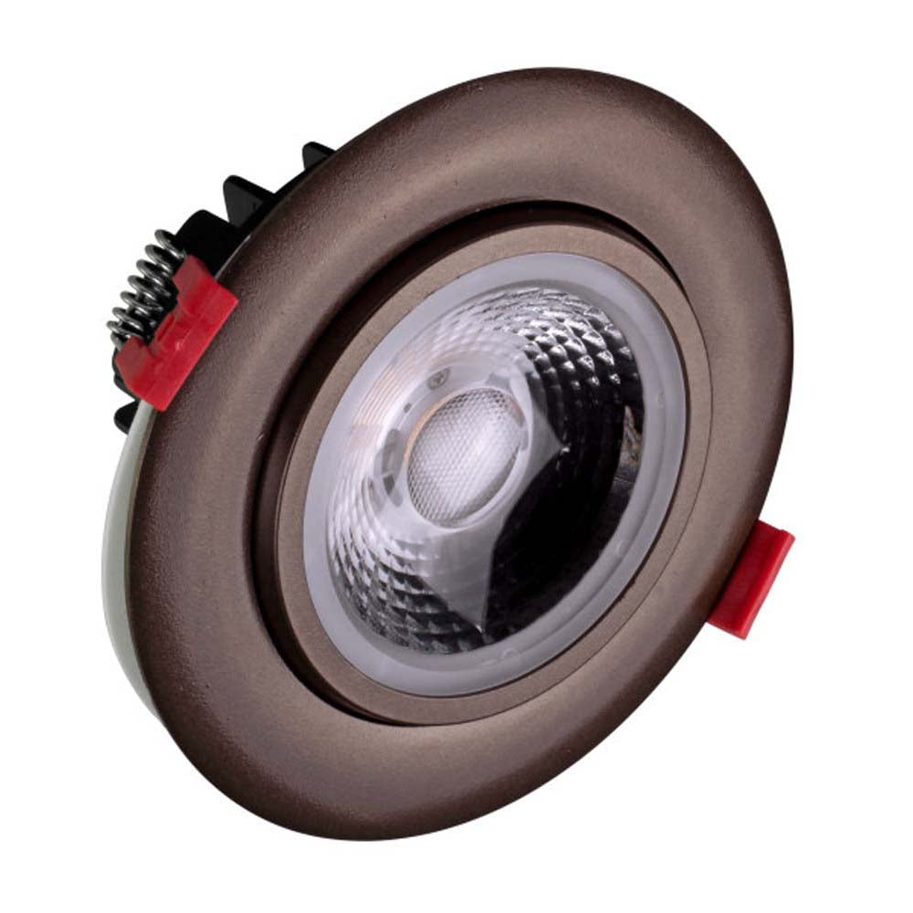 NICOR 4-inch LED Gimbal Recessed Downlight in Oil-Rubbed Bronze, 3000K