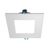 DLE4 Series 4 in. Square White Flat Panel LED Downlight in 2700K