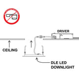 DLE4 Series 4 in. Round Black Flat Panel LED Downlight in 4000K_6