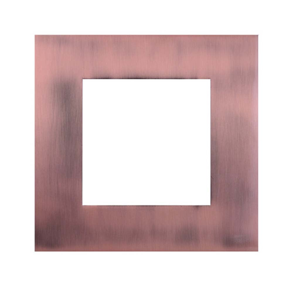 Square Aged Copper Faceplate for NICOR DLE6 Series Downlights