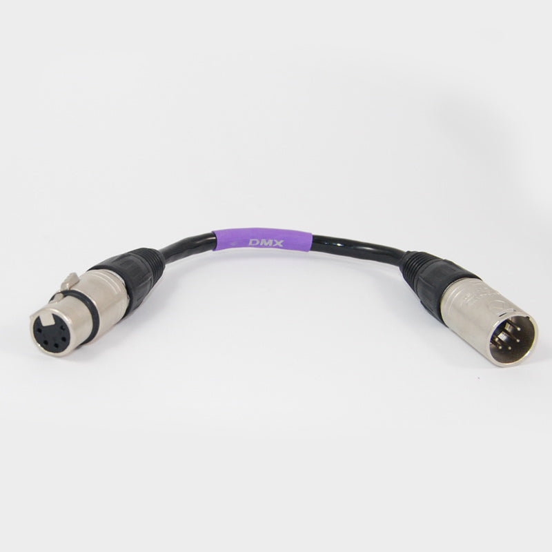 XLR Adaptor 5 pole Male to 5 pole Female DMX lighting connector