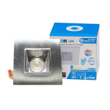 NICOR 2 in. Square LED Downlight with Baffle Trim in Nickel, 3000K