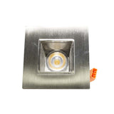 NICOR 2 in. Square LED Downlight with Baffle Trim in Nickel, 3000K_1