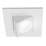 NICOR 2 in. Square Eyeball LED Downlight 2700K Warm White 663Lm with White Trim