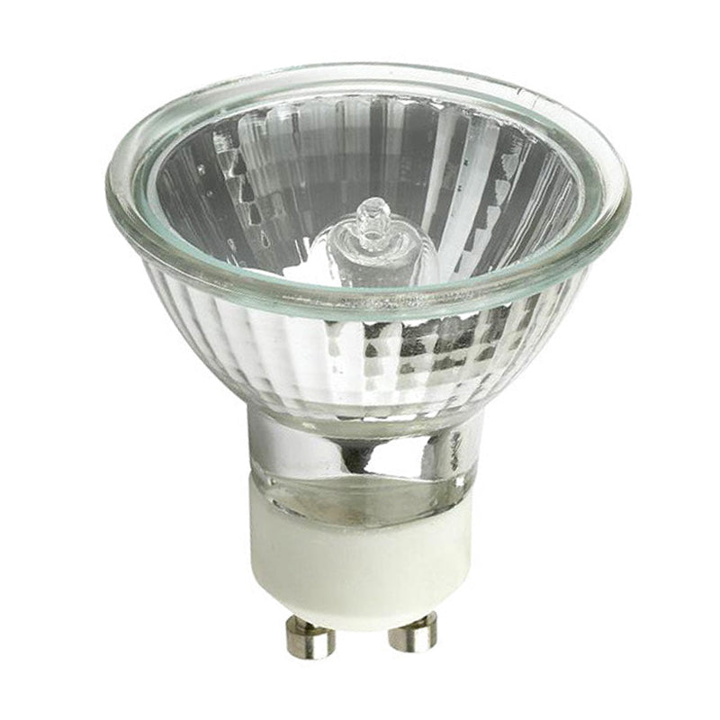 GE EXN G10 50w 120V MR16 GU10 Bright White Flood FL50 w/ FG Halogen Light Bulb