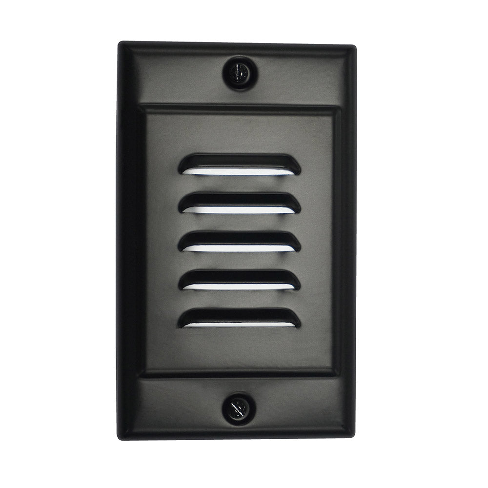 Black Vertical Faceplate for NICOR LED Step Light (STP-10-120-WH)