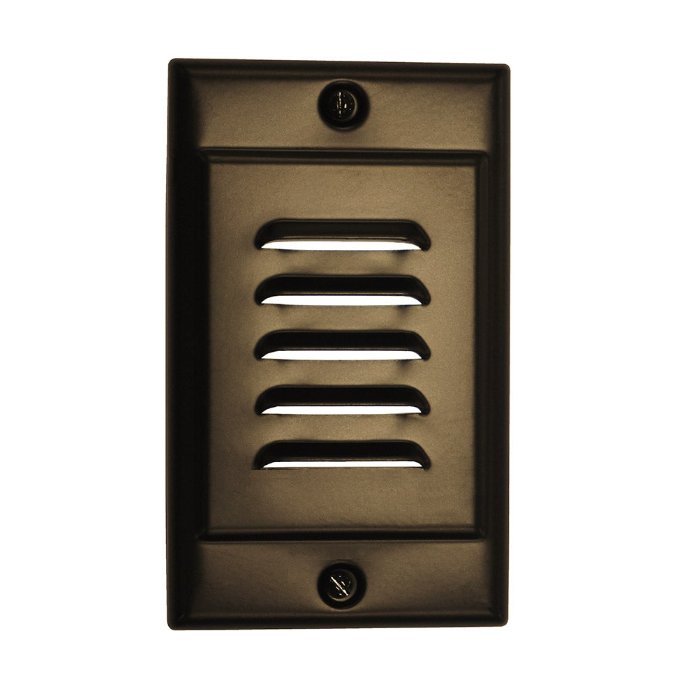Oil-Rubbed Bronze Vertical Faceplate for NICOR LED Step Light (STP-10-120-WH)
