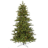 Vickerman 7.5Ft. Green 2526 Tips Christmas Tree 500 Multi-color Dura-Lit