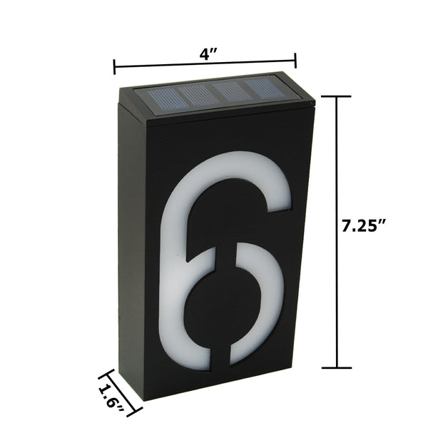 Solar Power LED Light Sign House Street Door
