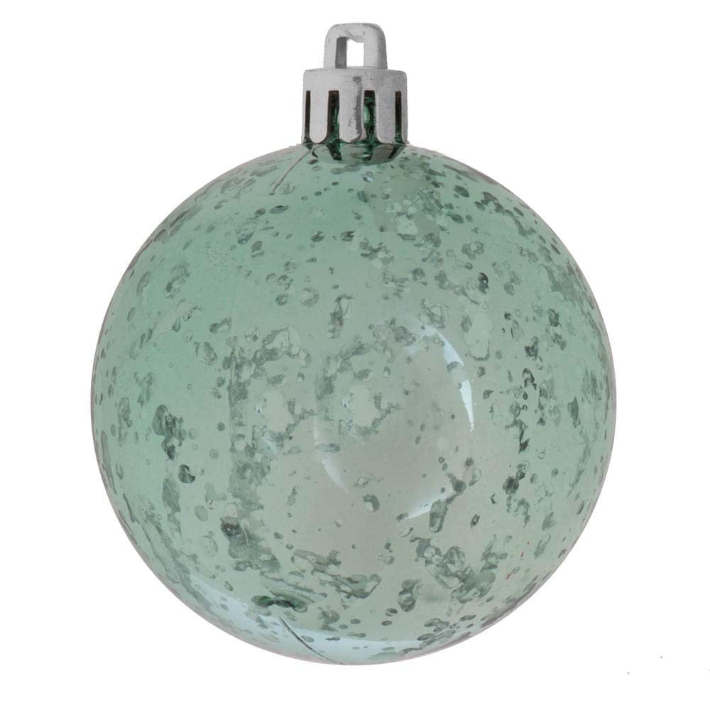 8" Seafoam Shiny Mercury Shatterproof Ball Christmas Ornament