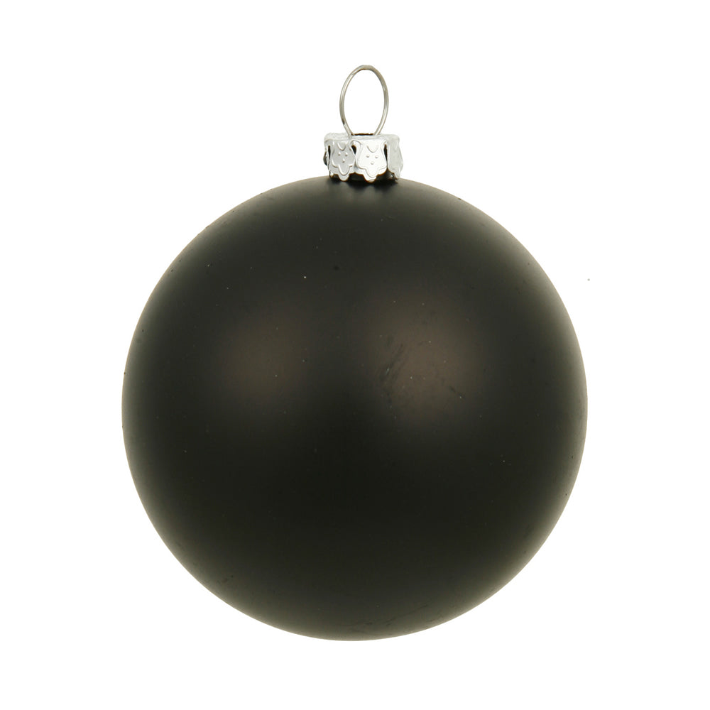 Vickerman 8 in. Black Matte Ball Christmas Ornament