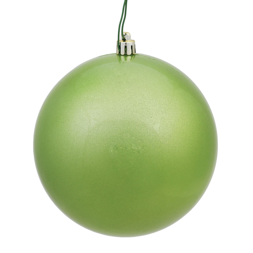 Vickerman 8 in. Celadon Candy Ball Christmas Ornament