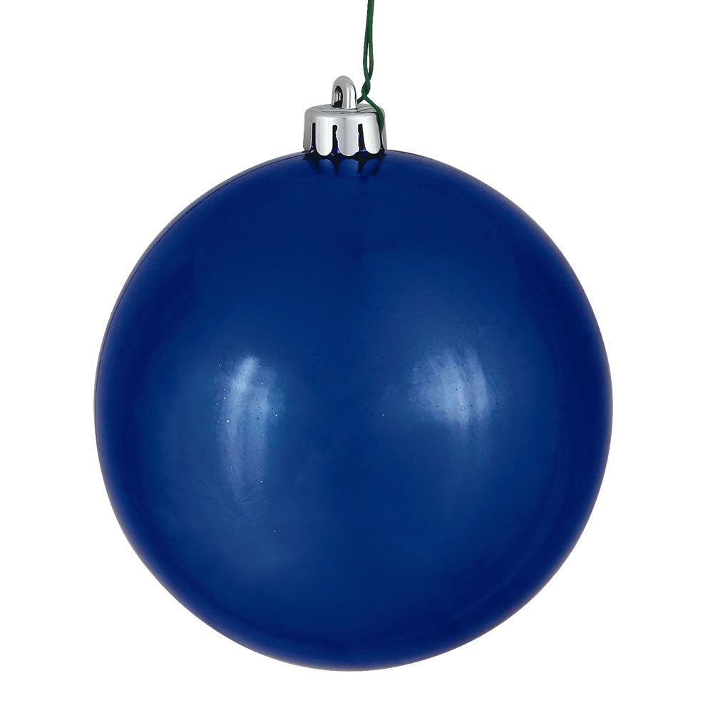 Vickerman 2.4 in. Cobalt Blue Shiny Ball Christmas Ornament