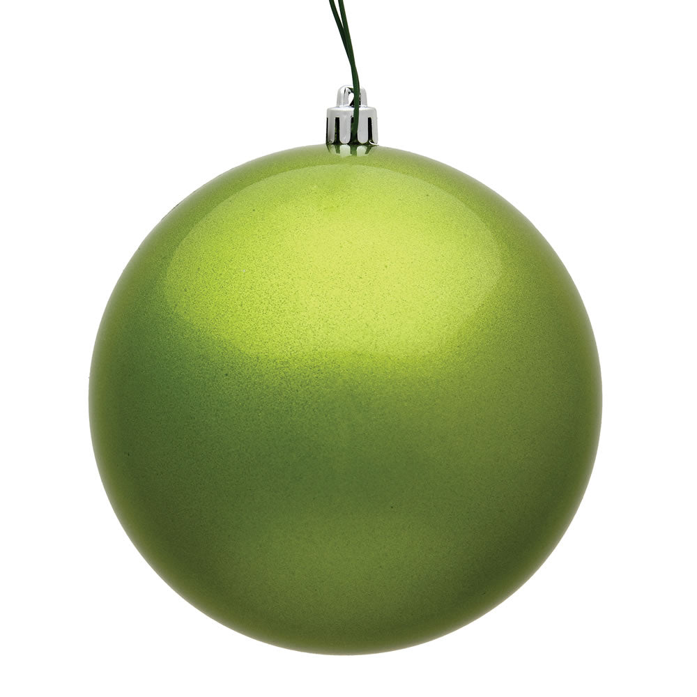 Vickerman 4.75 in. Lime Candy Ball Christmas Ornament