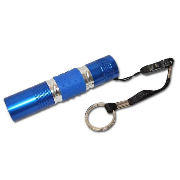 BulbAmerica 0.5w LED Blue Flashlight Keychain Batteries Included
