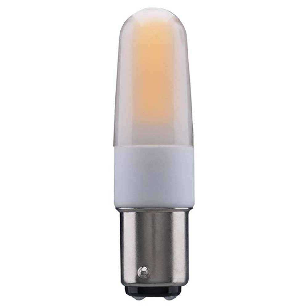 Satco 4watt LED BA15d Base 3000K Dimmable Frosted 120-130v Light Bulb