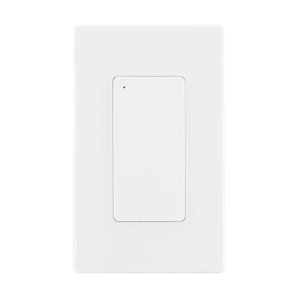 Wi-Fi On-Off Wall Switch - White Finish - Satco Starfish Smart Technology