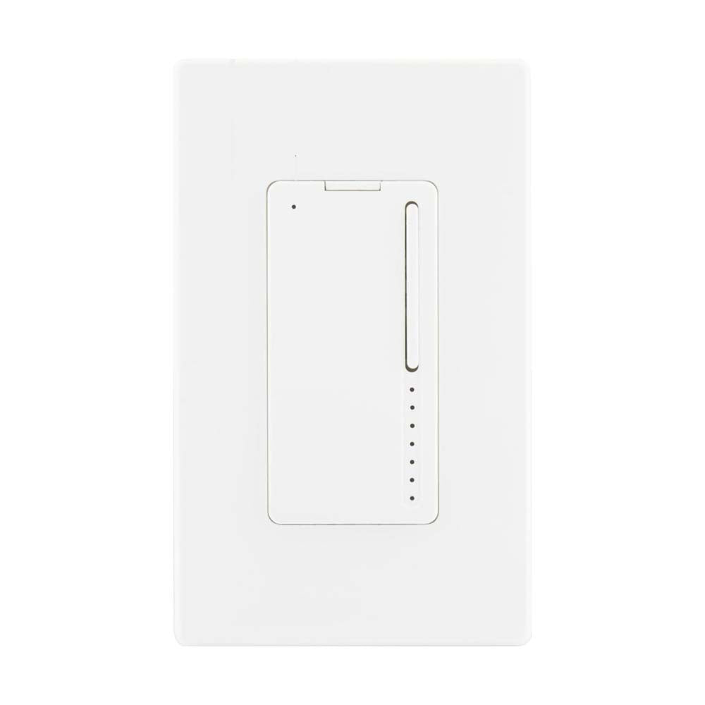 Wi-Fi Dimmer Wall Switch - White Finish - Satco Starfish Smart Technology