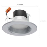 Satco 4 in 7w LED Downlight Retrofit Brushed Nickel Finish Tunable 120v Dimmable_2