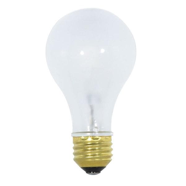 Satco S1944 52W 120V A-Shape A19 halogen light bulb