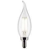 Satco 4w CA10 LED 4000K Candelabra Base Dimmable - 40w equiv