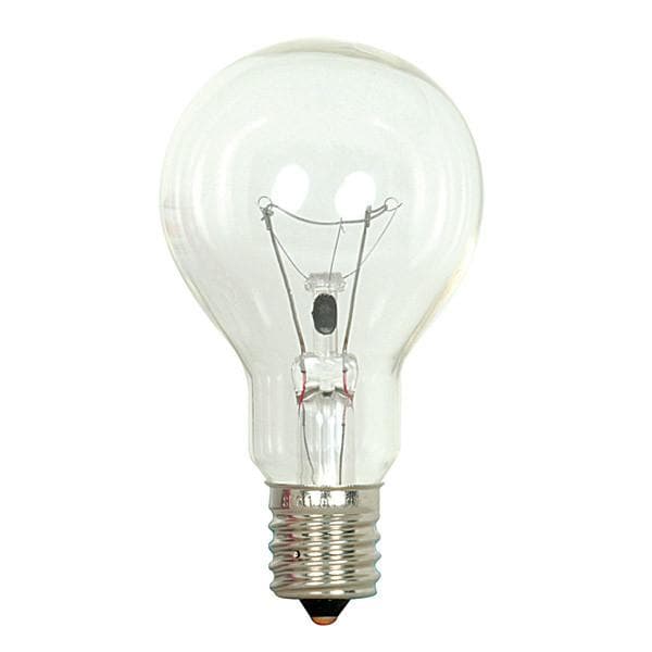 Satco S4166 60W 130V A15 Clear E17 Intermediate Base Incandescent bulb