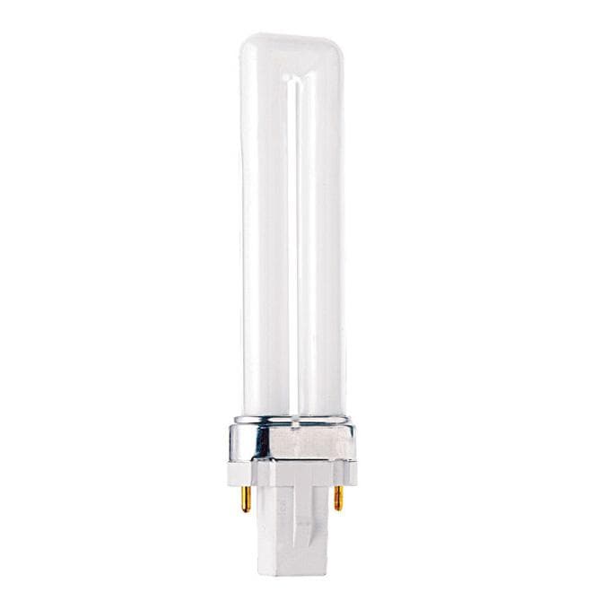 Satco S6302 7W Single Tube 2-Pin G23 Plug-In base 2700K fluorescent bulb