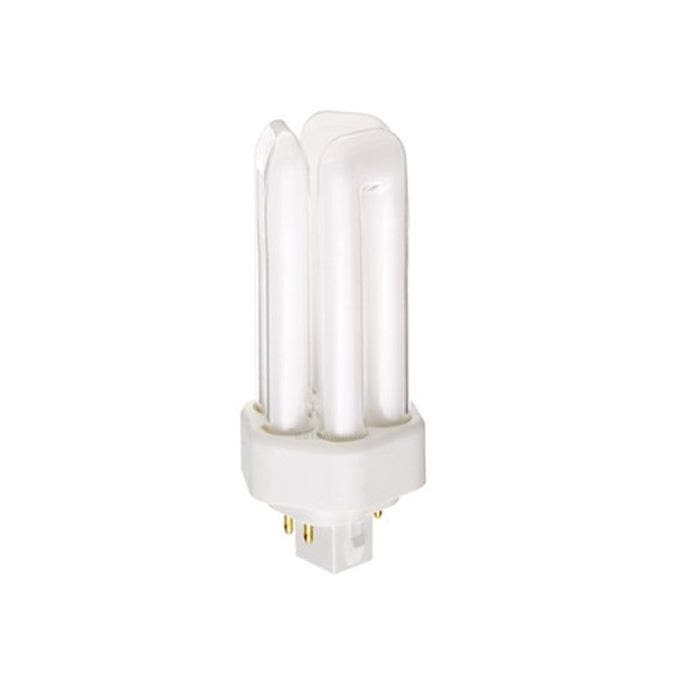 Satco S6342 18W Triple Tube 4-Pin GX24Q-2 Plug-In base 3000K fluorescent bulb
