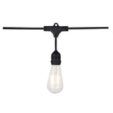 24-ft 24w 120v LED String Light -  Include 12 Vintage ST19 bulbs - BulbAmerica