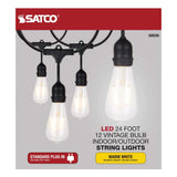 24-ft 24w 120v LED String Light -  Include 12 Vintage ST19 bulbs_3