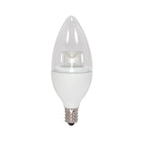 Satco 3w Candelabra base 3000k Dimmable LED Light Bulb - 25w equiv.