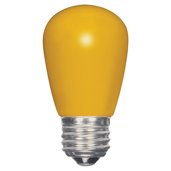1.4w S14 LED 120v Ceramic Yellow E26 Medium base