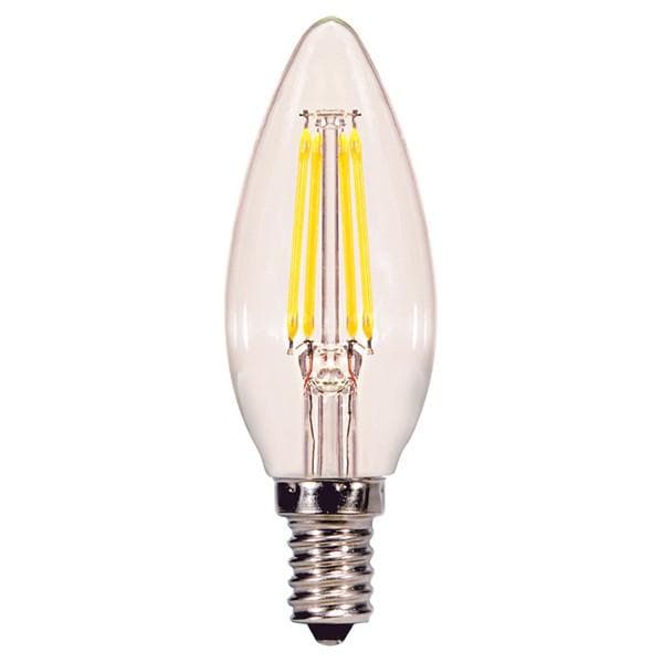 3.5w C11 LED 120v Clear E12 Candelabra base 5000K Natural Light Dimmable Light Bulb