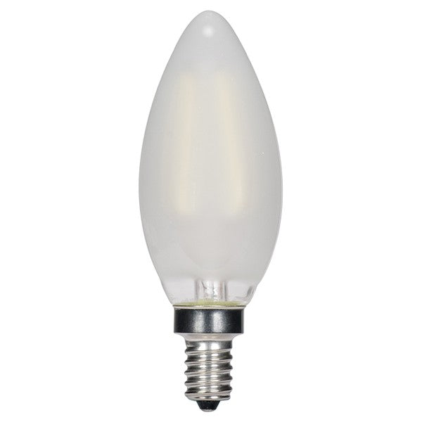 3.5w C11 LED 120v Frosted E12 Candelabra base 2700K Warm White Dimmable Light Bulb