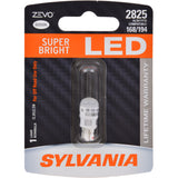 SYLVANIA ZEVO LED 2825 W5W Super Bright 6000K Automotive Bulb - fits 168 &194