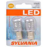 2-PK SYLVANIA LED 1156 Amber Automotive Bulb - also fits 7506 & 1141
