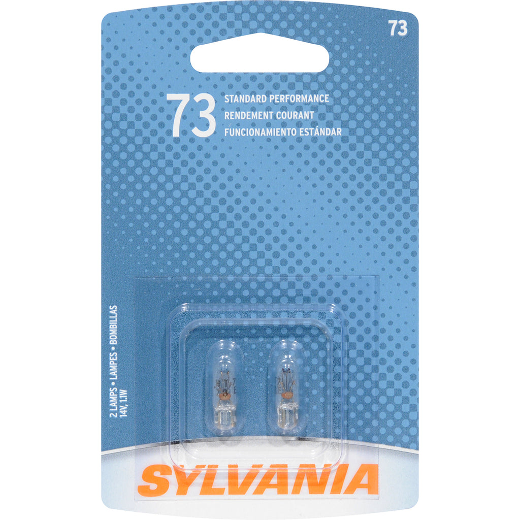 2-PK SYLVANIA 73 Basic Automotive Light Bulb