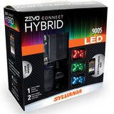 2-PK SYLVANIA 9005 ZEVO Connect Hybrid LED Color Changing System for Headlights