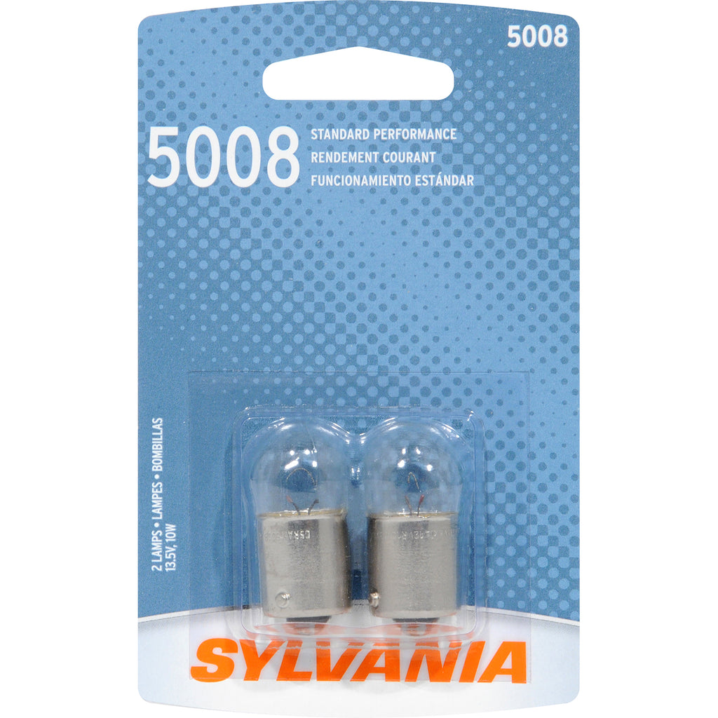 2-PK SYLVANIA 5008 R10W Basic Automotive Light Bulb